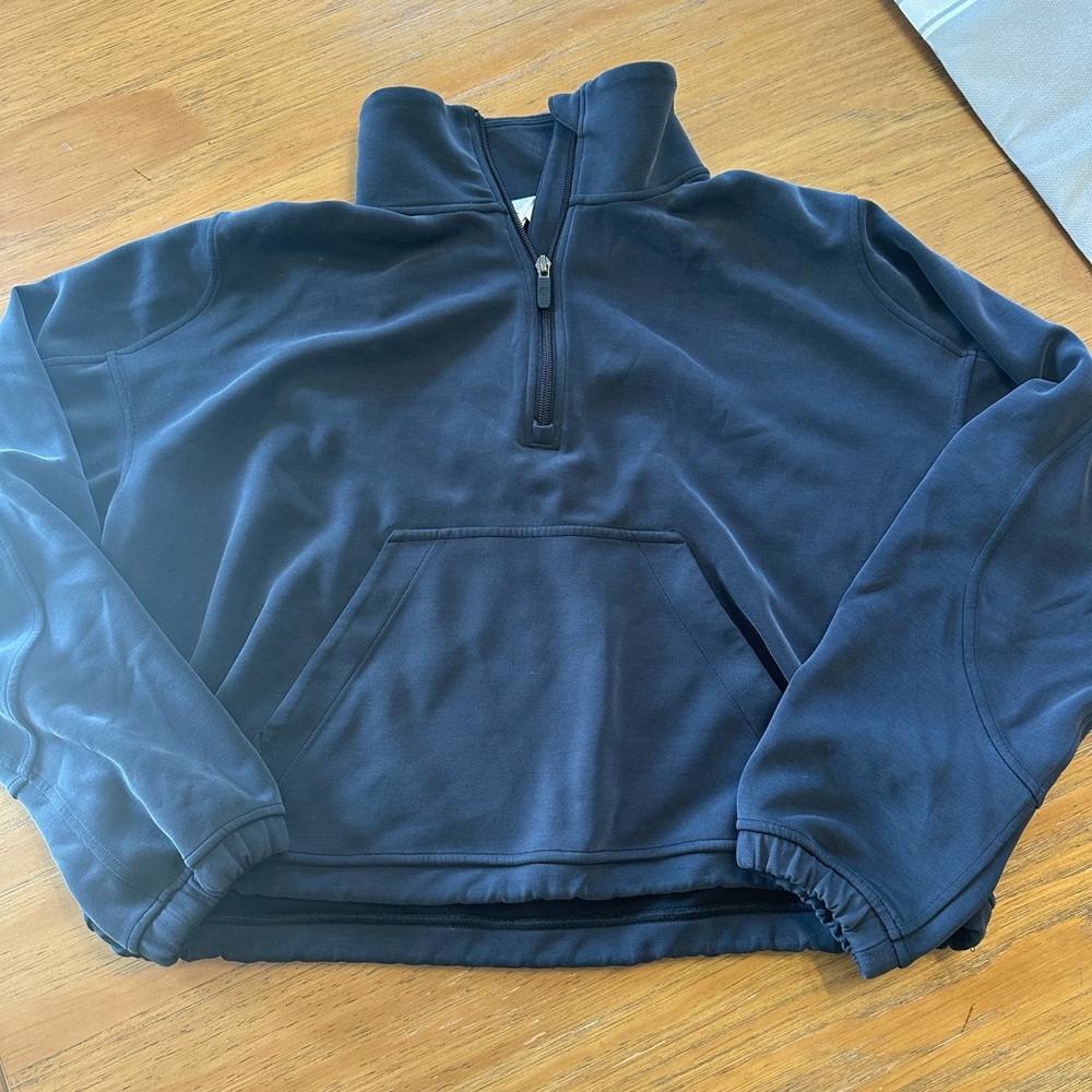 Lululemon Brushed Softstreme Half Zip - Black